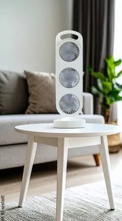 Lifetime Standventilator 871125243632 weiß Kunststoff B/H/L: ca. 13x8,2x37 cm