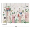 Livingwalls Fototapete Baumhäuser beige bunt braun B/L: ca. 280x371 cm