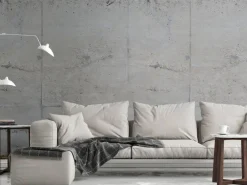 Livingwalls Fototapete Betonoptik grün grau beige B/L: ca. 280x159 cm