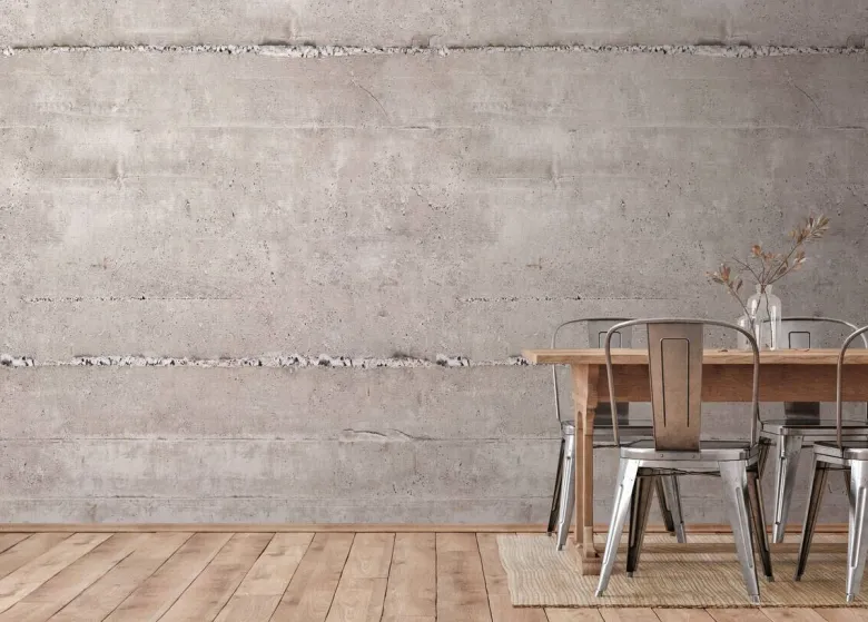 Livingwalls Fototapete Betonoptik grau creme B/L: ca. 280x159 cm