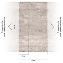 Livingwalls Fototapete Betonoptik grau creme B/L: ca. 280x159 cm