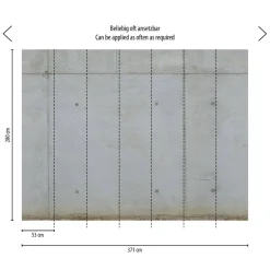 Livingwalls Fototapete Betonoptik grau beige B/L: ca. 280x371 cm