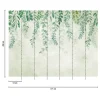 Livingwalls Fototapete Blätter creme blau grün B/L: ca. 280x371 cm
