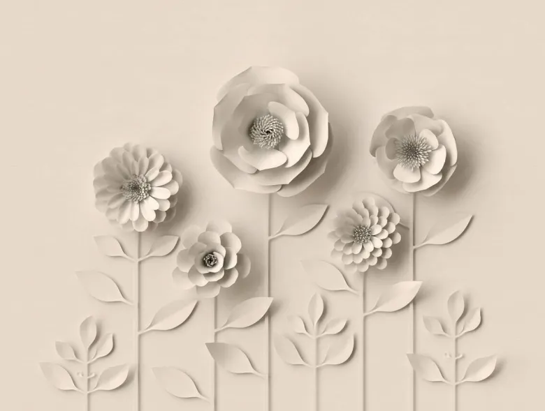 Livingwalls Fototapete 3D-Optik beige B/L: ca. 280x371 cm
