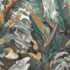 Livingwalls Fototapete Dschungel braun grau grün B/L: ca. 280x159 cm
