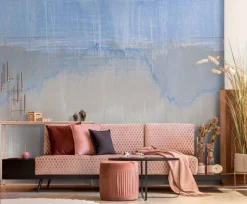 Livingwalls Fototapete Farbverlauf grau blau B/L: ca. 280x212 cm