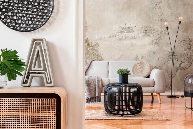 Livingwalls Fototapete Landschaft beige B/L: ca. 280x371 cm