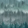 Livingwalls Fototapete Natur grau petrol blau B/L: ca. 280x159 cm