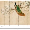Livingwalls Fototapete Pfau orange beige weiß B/L: ca. 280x371 cm