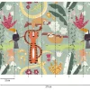 Livingwalls Fototapete Tiere orange bunt grün B/L: ca. 280x371 cm