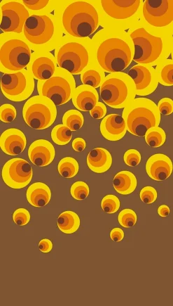 Livingwalls Fototapete Vintage gelb braun orange B/L: ca. 280x159 cm