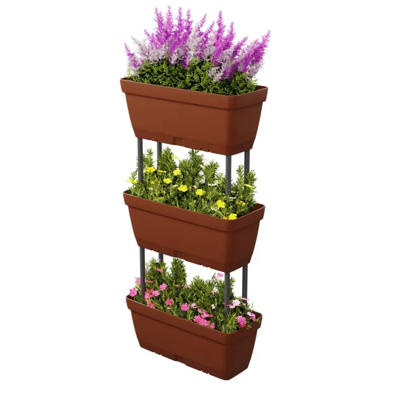 Lolego Veg Pflanzständer braun Polypropylen B/H/L: ca. 17x32x50 cm
