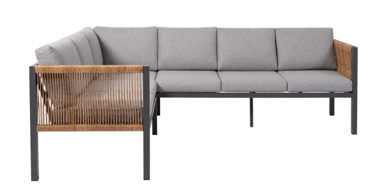 Loungeset grau Aluminium