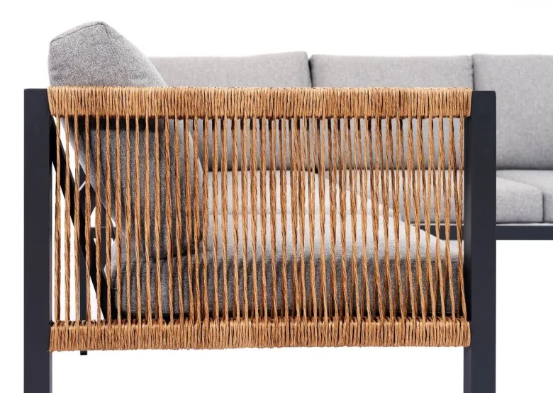 Loungeset grau Aluminium