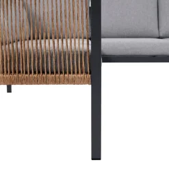 Loungeset grau Aluminium