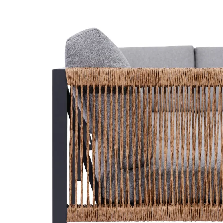 Loungeset grau Aluminium