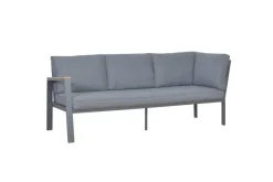 Loungeset Rhodos grau Aluminium