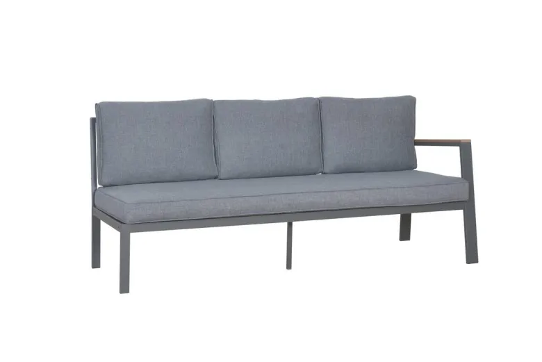 Loungeset Rhodos grau Aluminium