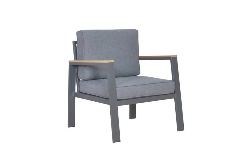 Loungeset Rhodos grau Aluminium