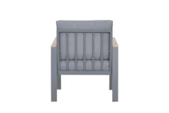 Loungeset Rhodos grau Aluminium