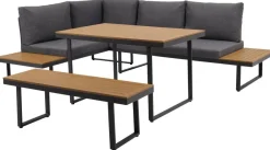 Loungeset Sevilla anthrazit Aluminium