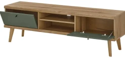 Lowboard Alva Eiche Evoke Coast Nachbildung salbei B/H/T: ca. 160x50x40 cm