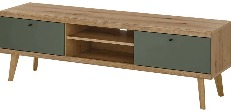 Lowboard Alva Eiche Evoke Coast Nachbildung salbei B/H/T: ca. 160x50x40 cm