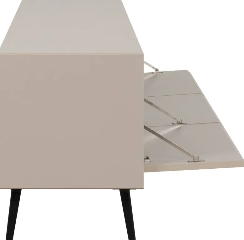 Lowboard Arona sand schwarz B/H/T: ca. 175x50x38 cm