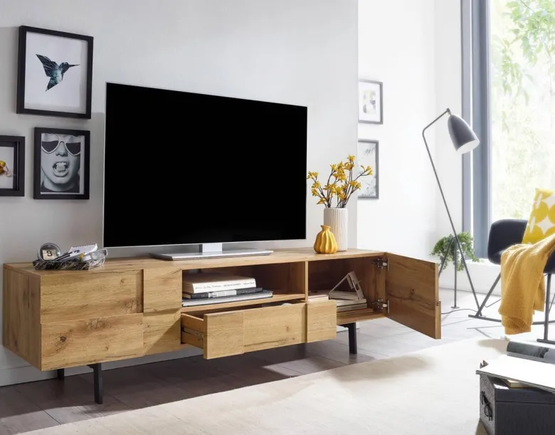Lowboard Eiche Nachbildung B/H/T: ca. 160x46x43 cm