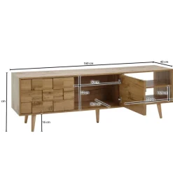 Lowboard Eiche Nachbildung Eiche B/H/T: ca. 160x51x40 cm
