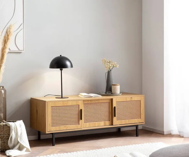 Lowboard Eiche Optik B/H/T: ca. 120x45,5x40 cm