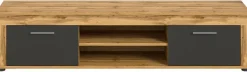 Lowboard Jam Eiche Wotan Nachbildung grau B/H/T: ca. 160x37x40 cm