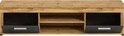 Lowboard Jam Eiche Wotan Nachbildung grau B/H/T: ca. 160x37x40 cm