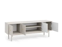 Lowboard MAZOMA Eiche Kaschmirgrau Nachbildung gold Optik B/H/T: ca. 154x53,5x39 cm