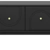 Lowboard MAZOMA schwarz gold Optik B/H/T: ca. 154x53,5x39 cm