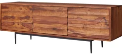 Lowboard natur schwarz lackiert B/H/T: ca. 147x50x38 cm
