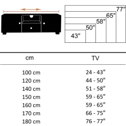 Lowboard natur schwarz lackiert B/H/T: ca. 147x50x38 cm