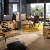 Lowboard natur schwarz lackiert B/H/T: ca. 160x54x40 cm