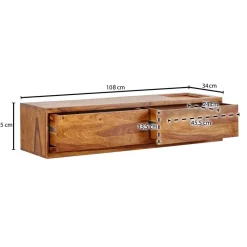 Lowboard rosenholz Nachbildung B/H/T: ca. 108x25x34 cm