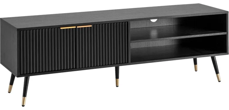 Lowboard schwarz B/H/T: ca. 150x51x39 cm