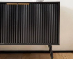 Lowboard schwarz B/H/T: ca. 150x60x39 cm