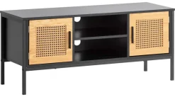 Lowboard schwarz Eiche Optik B/H/T: ca. 110x48x40 cm