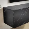 Lowboard schwarz Marmor Optik B/H/T: ca. 120x30x30 cm