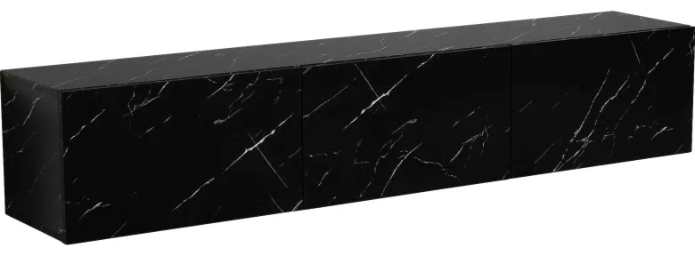 Lowboard schwarz Marmor Optik B/H/T: ca. 160x30x30 cm