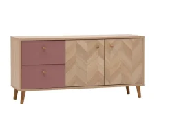 Lowboard Visby Eiche Nachbildung mauve B/H/T: ca. 109x44,1x33,05 cm