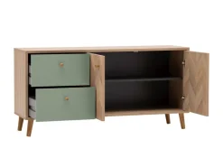 Lowboard Visby Eiche Nachbildung Pistazie B/H/T: ca. 109x44,1x33,05 cm