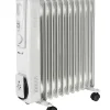 Ölradiator weiß Kunststoff Metall B/H/L: ca. 24x54,5x45 cm ca. 2000 W