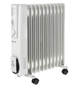 Ölradiator weiß Kunststoff Metall B/H/L: ca. 24x54,5x45 cm ca. 2000 W
