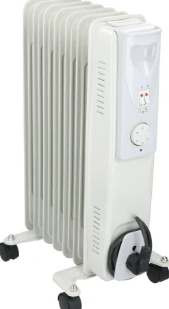 Ölradiator weiß Metall B/H/L: ca. 23,5x55x33 cm ca. 1500 W