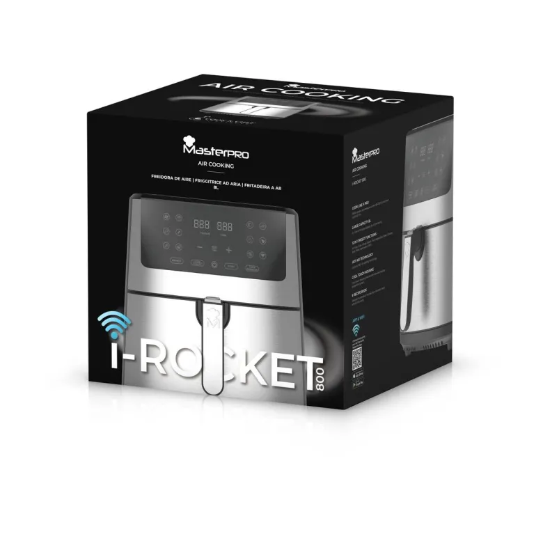 MASTERPRO Heißluftfritteuse BGMP-9344 I-Rocket silber Kunststoff B/H/T: ca. 40x41x35,5 cm ca. 6 l